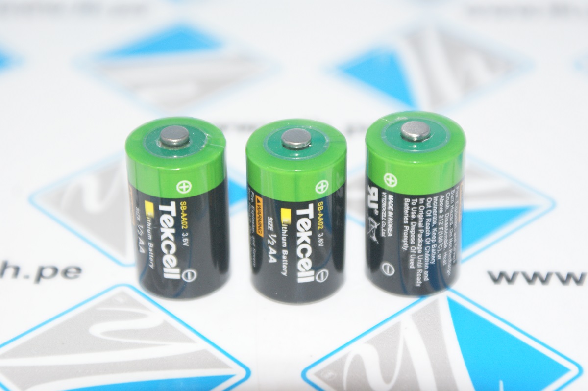 SB-AA02 S    Batería Lithium para Data Logger, 3.6V, 1/2AA